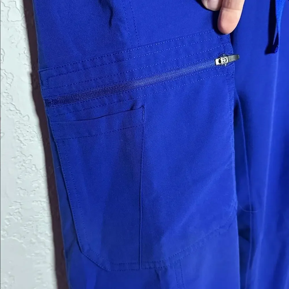 Figs Men's Cairo Cargo Scrub Pants Technical Collection TM3001 Blue Medium